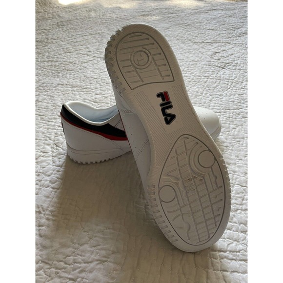Fila Original Fitness Denim Mens White Leather Lifestyle Sneakers Shoes 8.5 main image 6